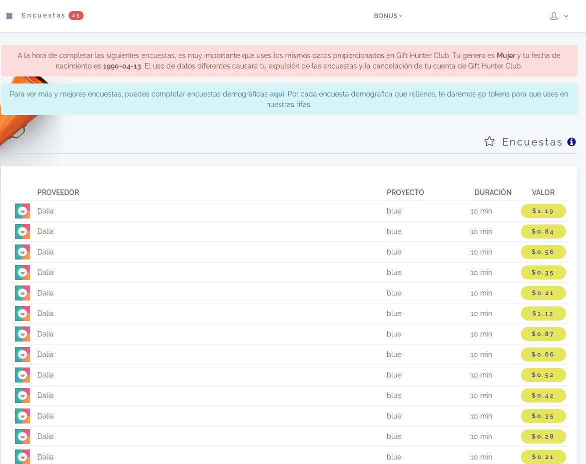 Por contestar encuestas, vídeos publicitarios o registros en webs con las que puedes ir acumulando cents que podrás canjear por vales para tiendas, juegos y otros muchos premios.