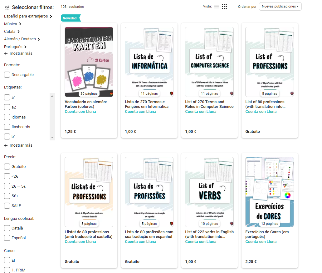 En esta aplicación, EDUKI, puedes obtener directamente cualquier recurso de Cuenta con Lluna de forma fácil y rápida. Tú mismo podrás imprimir las páginas en tu casa, y aprender.
